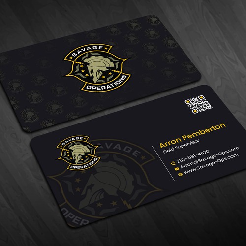 Business Card & Letterhead for Armed Security Agency Design by Design_SKR