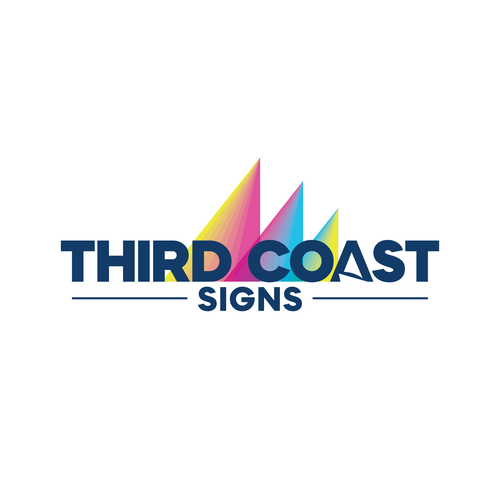 New vibrant business logo and branding for a sign making company serving Chicago Design by NinjaMouse™