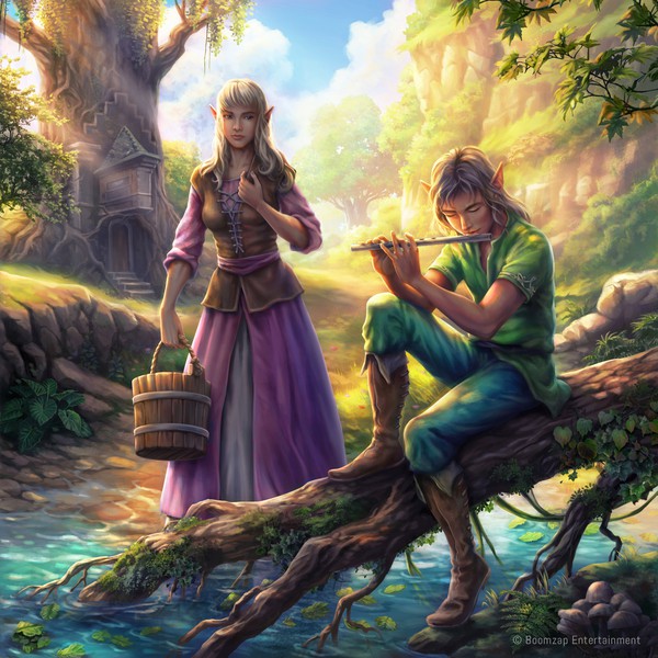 Design by Jeff Purnawan titled "Last Regiment - Elven Villagers"