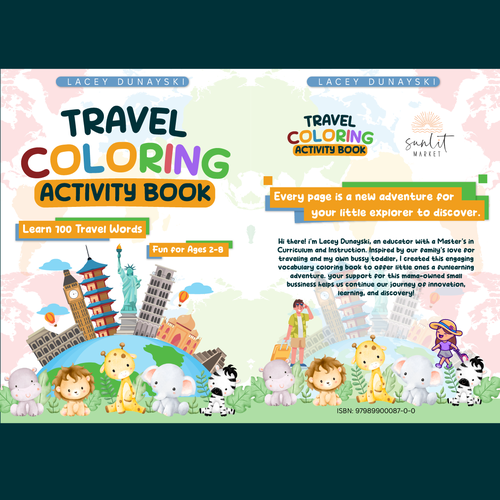 Design title and subtitle for coloring book Design by desh_sign