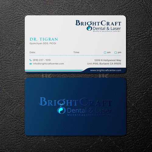 Modern Dental and Medical SPA business card Design réalisé par IK_Designs