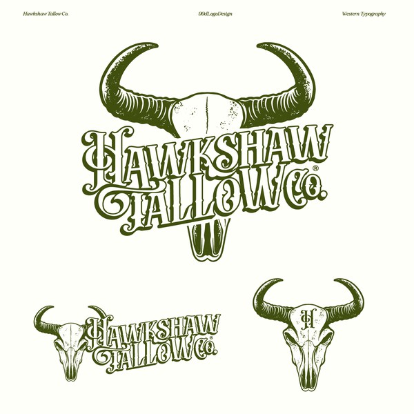 Design realizzato da illusive trust intitolato "Hawkshaw Tallow Co."