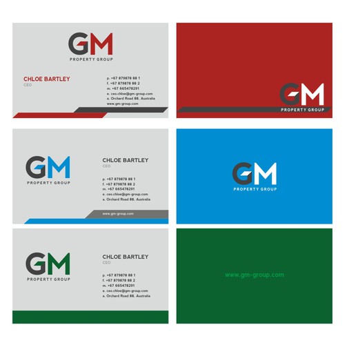 logo for GM Property Group Design by Designdicate™