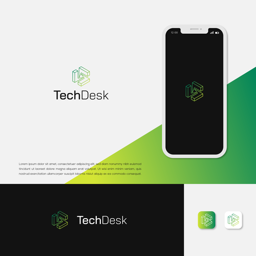 Tech Desk Reimagined Logo Design by polarstudio