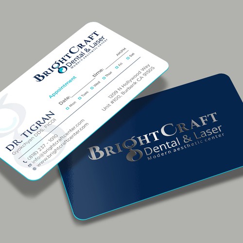 Modern Dental and Medical SPA business card Design by RENEXIT