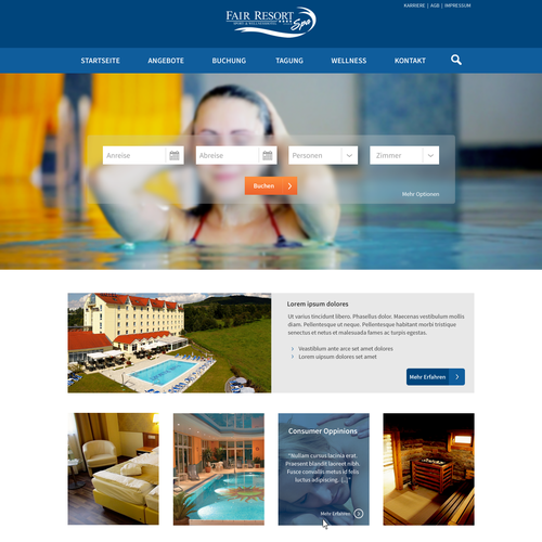 Web page design contest entry by malzi.