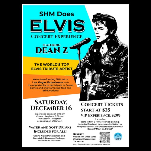 Creative Elvis Tribute Concert Experience Poster Needed! Design by DC Designs SL