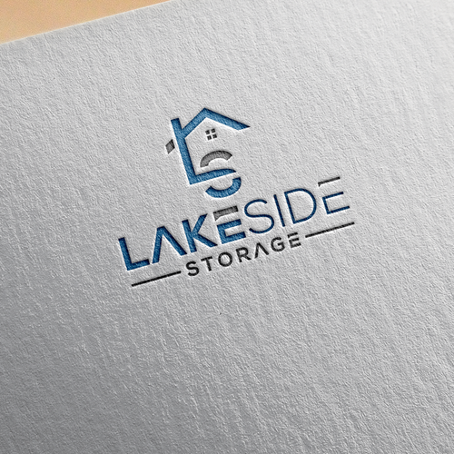 Standout logo for a self storage facility next to a lake. Targeting boats and rvs Design by design1smith