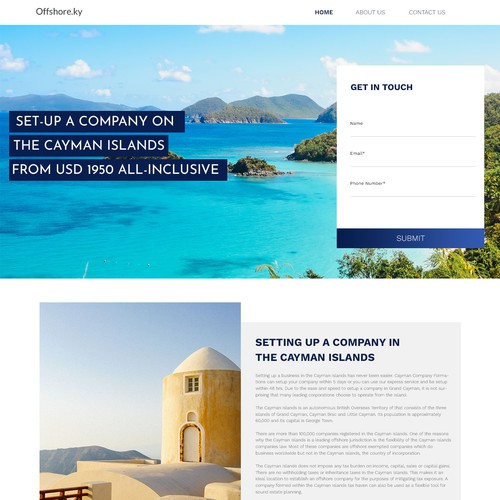 Web page design contest entry by Alexis Hodges