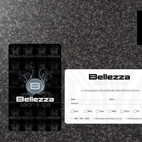 New stationery wanted for Bellezza salon & spa  Diseño de Budiarto ™