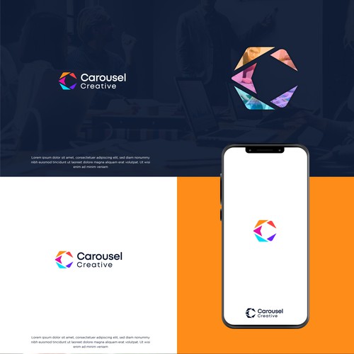 Logo for creative advertising agency Design by reza007