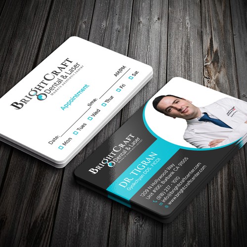 Modern Dental and Medical SPA business card Design réalisé par RENEXIT