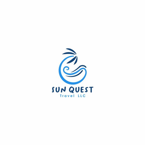 Sun Quest Travel Logo Test Design by MasKarebetz