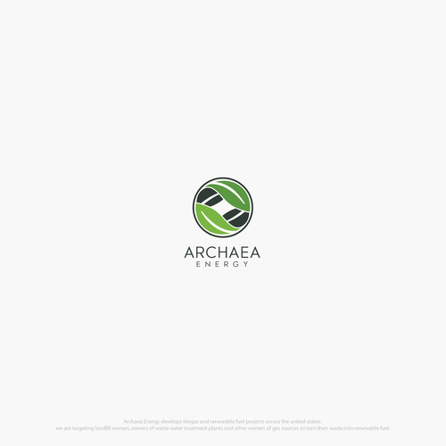 Archaea Energy Logo Design by hand