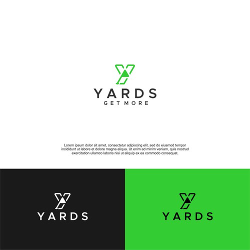 Yards golfing app logo Design by GengRaharjo