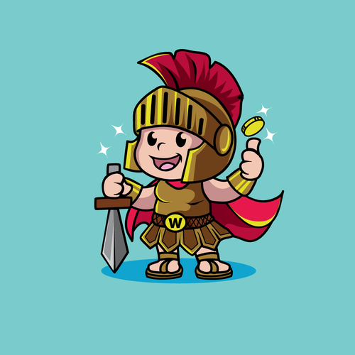 Warrior Mascot Design by 3AM3I