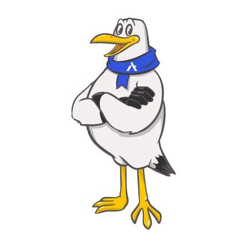 Diseño de We need a Seagull mascot de Argo Studio