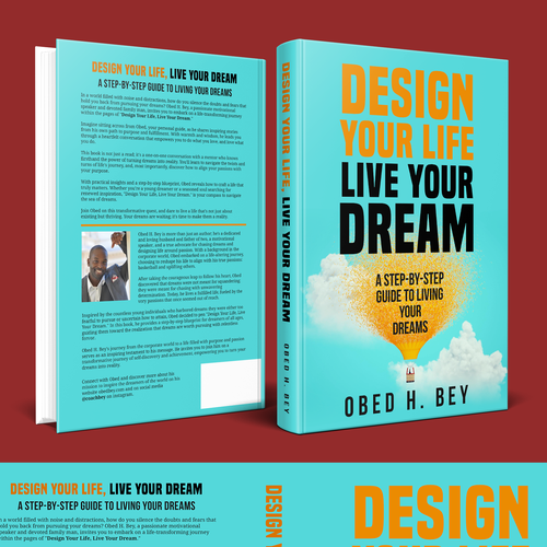 Design a book cover that will turn doubters into dream chasers. Design by Hisna