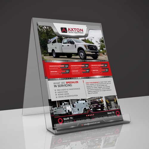 Need a flyer to introduce our new service department Design by Logicainfo ♥