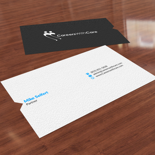 Hire Me business cards Design by Nuhan Enterprise IT