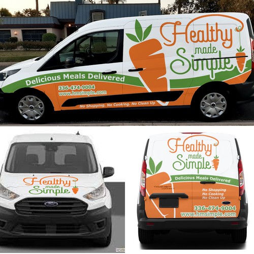 Design an eye popping van wrap for a fresh meal delivery service Design by xen art