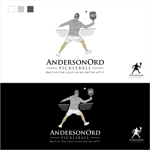 Pickleball logo Design by dimbro