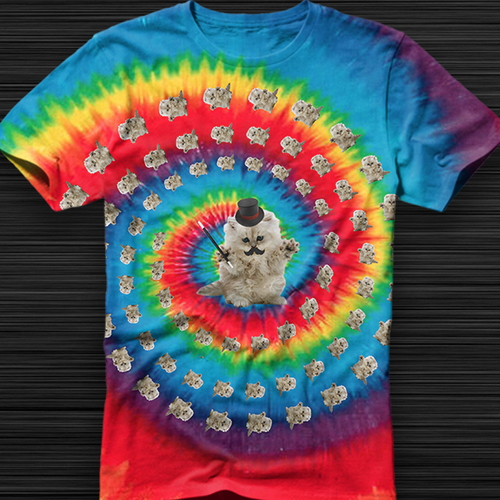 Catopia tie dye cat shirt sale