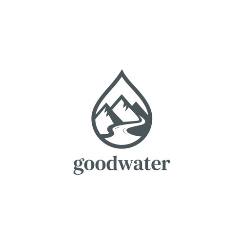 Design clean and minimal logo for drinking water and clean water storage service Design by PINAKING