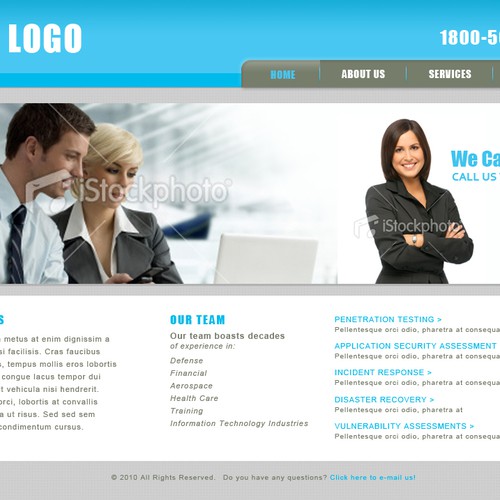 1-3 Page Website Template Design von RMDesigns