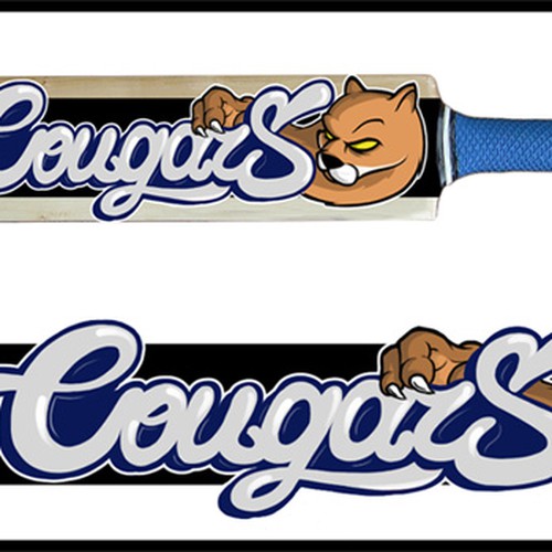 Design a Cricket Bat label for Cougar Cricket Design by Citizen