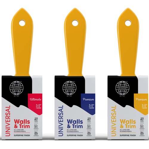 Designs Professional Paint Brush Packaging Product packaging contest