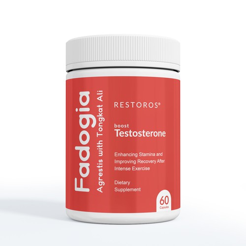 NEW Restoros Supplement Label with Additional Opportunity for Winner (BLIND + GUARANTEED CONTEST) Design by interaksi