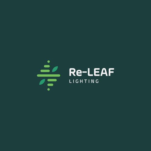 Re-LEAF Lighting logo Design by victorsgoncalves