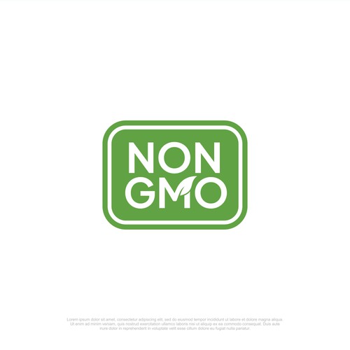 Diseño de Food Packaging NON-GMO Logo de Jono.