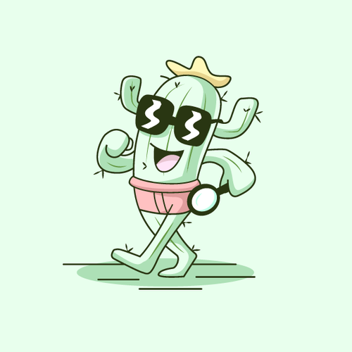 Illustrated Character Logo for Newsletter Design by AdriánKG