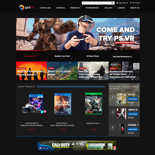 Spotnet website Design by Zeal Design