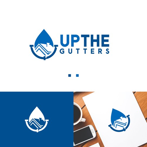 design a creative logo for a Gutter company with a unique name Design by NuriCreative