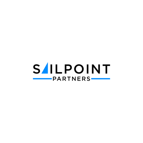 "Design a clean, modern logo for Sailpoint Partners, a financial services executive search firm" winning Postcard, flyer or print