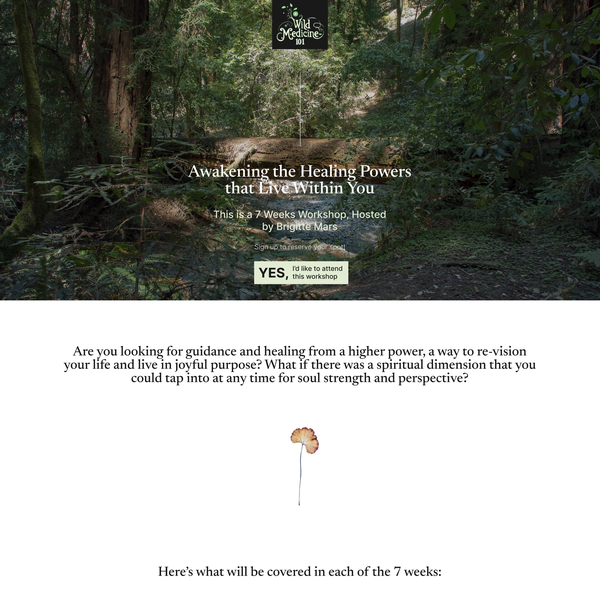 Webinar registration landing page