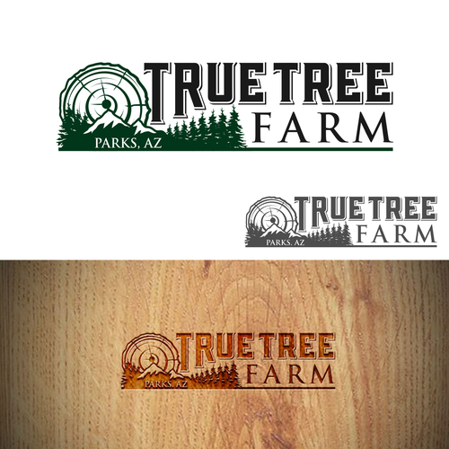 Organic logo for high elevation tree farm in Arizona. Design by Brainstorming_day