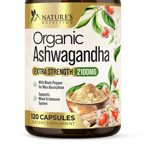 Ashwagandha Design Needed for Nature's Nutrition Design by UnderTheSea™