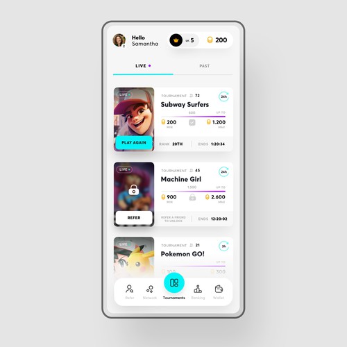 TORNO Contest: Designing the Ultimate Gaming App Home Screen Design by Minimal D