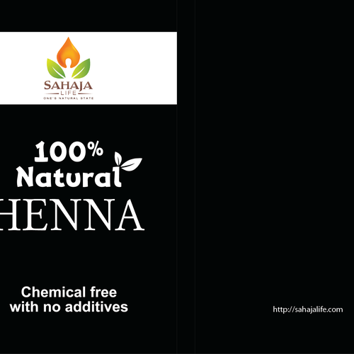 Create a simple, clean, natural looking box design for an organic hair dye powder Design by syakuro