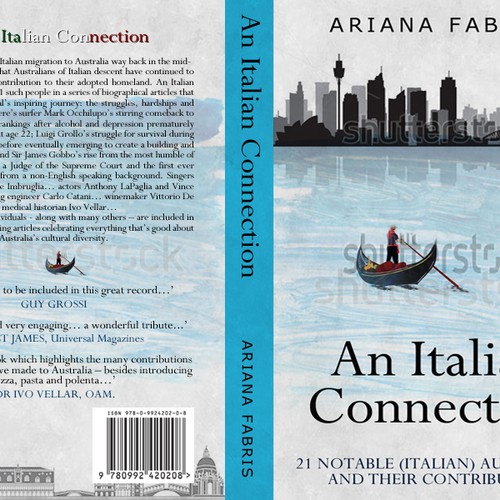 An Italian Connection: book cover design Diseño de zarra9