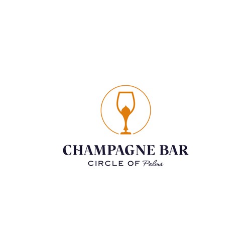 Design Luxury and modern Champagne Bar logo por ᵖⁱᵃˢᶜᵘʳᵒ