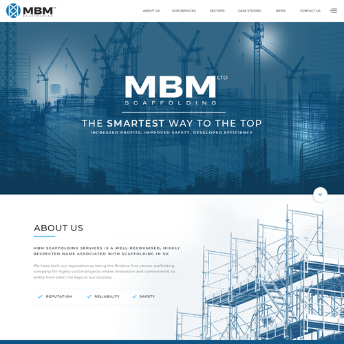 Smart, Clean, Professional - Scaffold Company Website Design by Antons Collective