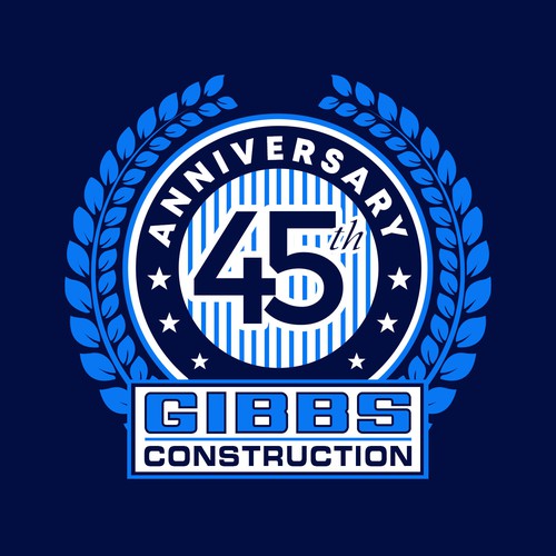 Modern & Creative Logo for our Construction Company 45th Anniversary Design by Grapìkal