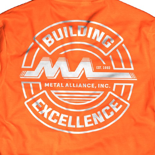 T-shirt design for high quality construction company Design by Heartless