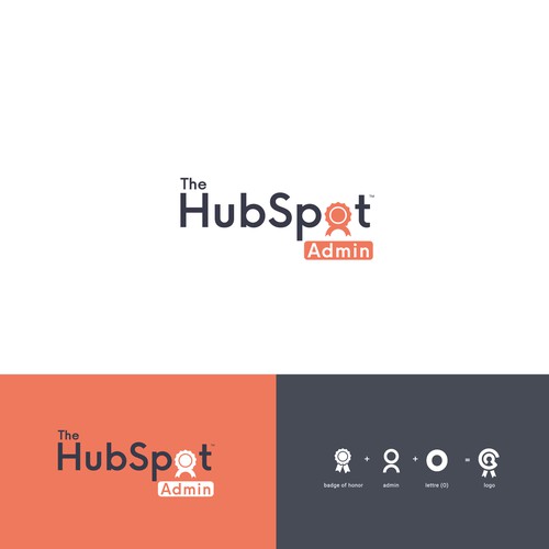 Bold logo that unites and champions the HubSpot Admin Design by QuickCrea™