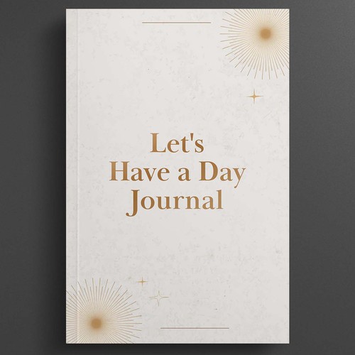 Minimalistic pinterest vibe for a self help journal cover Design by R°Z°L